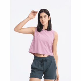 JupiterGear Round-Neck Cropped Tank (Color: Dusty Pink, size: 6.0)